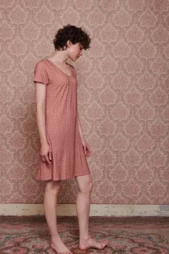 New Pip Studio Nachthemd Kurze Armeln Tegola Rosa