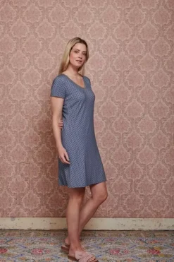 Discount Pip Studio Nachthemd Kurze Armeln Tegola Blau