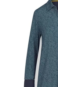 Hot Pip Studio Nachthemd Lange Armel Leafy Dots Blau