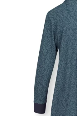 Hot Pip Studio Nachthemd Lange Armel Leafy Dots Blau