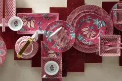 Discount Pip Studio Oriental Flower Festival Teekanne Dunkel Medium Rosa