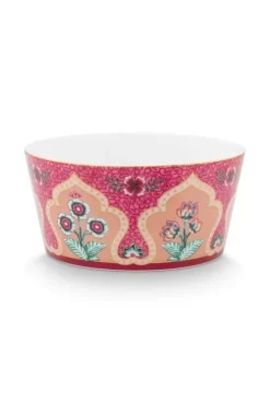 Hot Pip Studio Oriental Flower Festival Set/4 Schalen Dunkel 12Cm Rosa