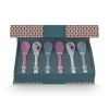 Pip Studio Oriental Flower Festival Set/6 Teeloffel Blau
