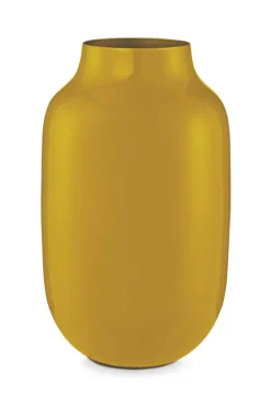 Sale Pip Studio Ovale Metall Vase 30 Cm Gelb