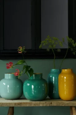 Sale Pip Studio Ovale Metall Vase 30 Cm Gelb