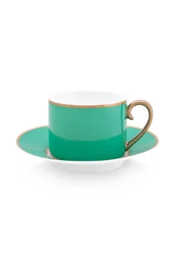 Discount Pip Studio Pip Chique Cappuccino Tasse & Untertasse Grun