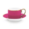 Hot Pip Studio Pip Chique Espresso Tasse & Untertasse Rosa