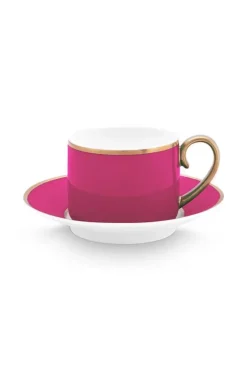 Hot Pip Studio Pip Chique Espresso Tasse & Untertasse Rosa
