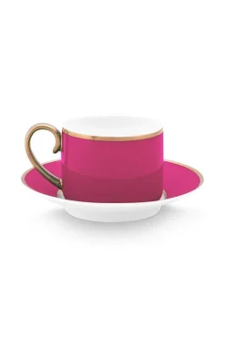 Hot Pip Studio Pip Chique Espresso Tasse & Untertasse Rosa