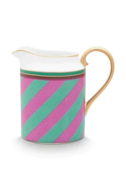 Hot Pip Studio Pip Chique Stripes Kanne Klein Rosa/Grun