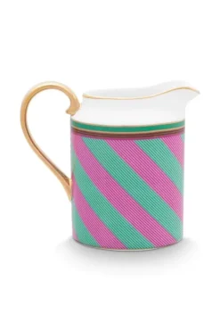 Hot Pip Studio Pip Chique Stripes Kanne Klein Rosa/Grun