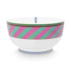 Sale Pip Studio Pip Chique Stripes Schale Rosa/Grun 20.5Cm