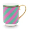 Online Pip Studio Pip Chique Stripes Tasse Gross Rosa/Grun 350Ml