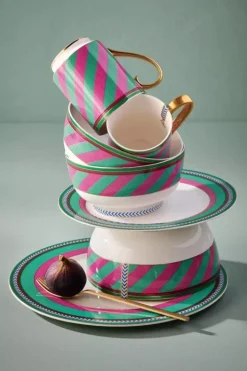 Online Pip Studio Pip Chique Stripes Tasse Gross Rosa/Grun 350Ml