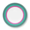 Sale Pip Studio Pip Chique Stripes Tiefer Teller Rosa/Grun 23.5Cm