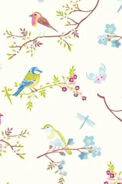 Pip Studio Early Bird Vliestapete Gebrochen S Weis