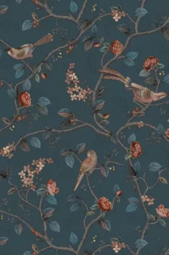 Pip Studio Good Nightingale Vliestapete Dunkel Blau