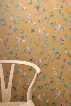Discount Pip Studio Good Nightingale Vliestapete Ocker Gelb