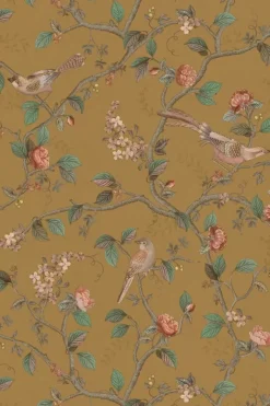 Discount Pip Studio Good Nightingale Vliestapete Ocker Gelb