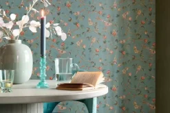 Hot Pip Studio Good Nightingale Vliestapete Petrol Blau