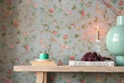 New Pip Studio Good Nightingale Vliestapete Hellblau/ Grau