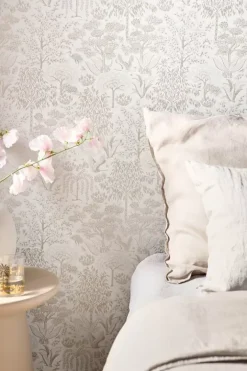 Clearance Pip Studio Origami Tree Vliestapete Gebrochen S/Silber Weis