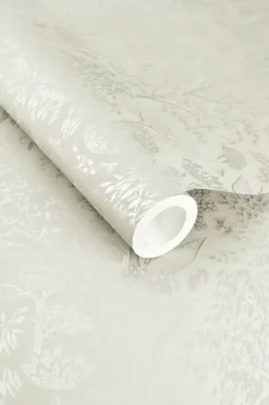 Clearance Pip Studio Origami Tree Vliestapete Gebrochen S/Silber Weis