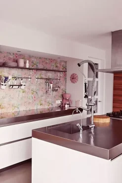 Clearance Pip Studio Palm Scene Vliestapete Rosa