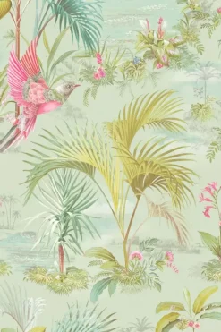 Best Pip Studio Palm Scene Vliestapete Grun