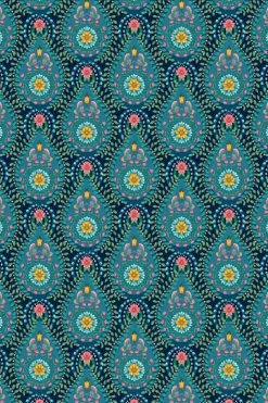 Hot Pip Studio Raindrops Vliestapete Dunkel Blau