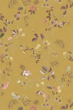 New Pip Studio Tokyo Blossom Vliestapete Senf Gelb