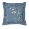 New Pip Studio Quadratisches Zierkissen Kawai Flower Blau