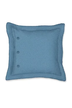 Pip Studio Quadratisches Zierkissen Tokyo Bouquet Dunkel Blau