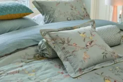 Pip Studio Quadratisches Zierkissen Autunno Hell Blau