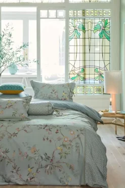 Pip Studio Quadratisches Zierkissen Autunno Hell Blau