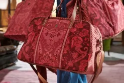 Discount Pip Studio Reisetasche Medium Kyoto Festival Dunkel Rosa