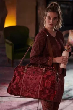 Discount Pip Studio Reisetasche Medium Kyoto Festival Dunkel Rosa