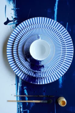 Discount Pip Studio Royal Stripes Essteller 26.5 Cm Blau