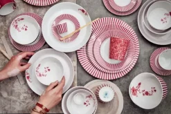 New Pip Studio Royal Stripes Essteller Dunkel 26.5Cm Rosa