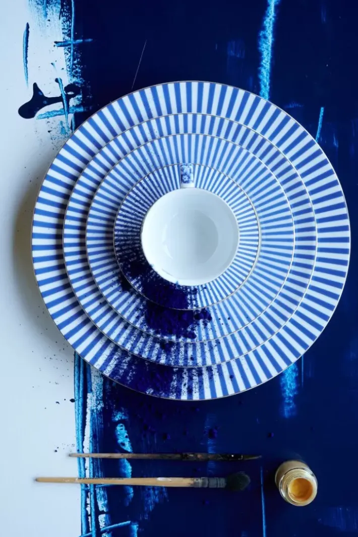 Clearance Pip Studio Royal Stripes Frühstücksteller 21 Cm Blau