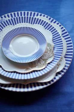 Clearance Pip Studio Royal Stripes Frühstücksteller 21 Cm Blau