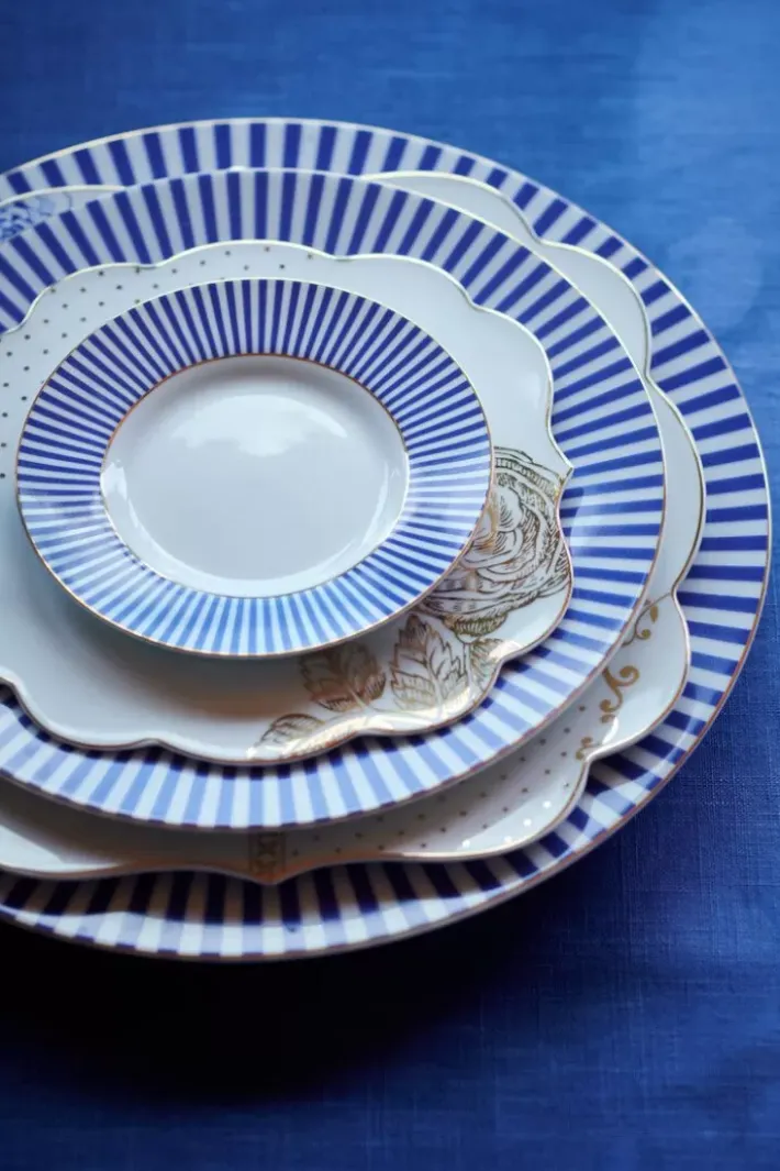 Clearance Pip Studio Royal Stripes Frühstücksteller 21 Cm Blau