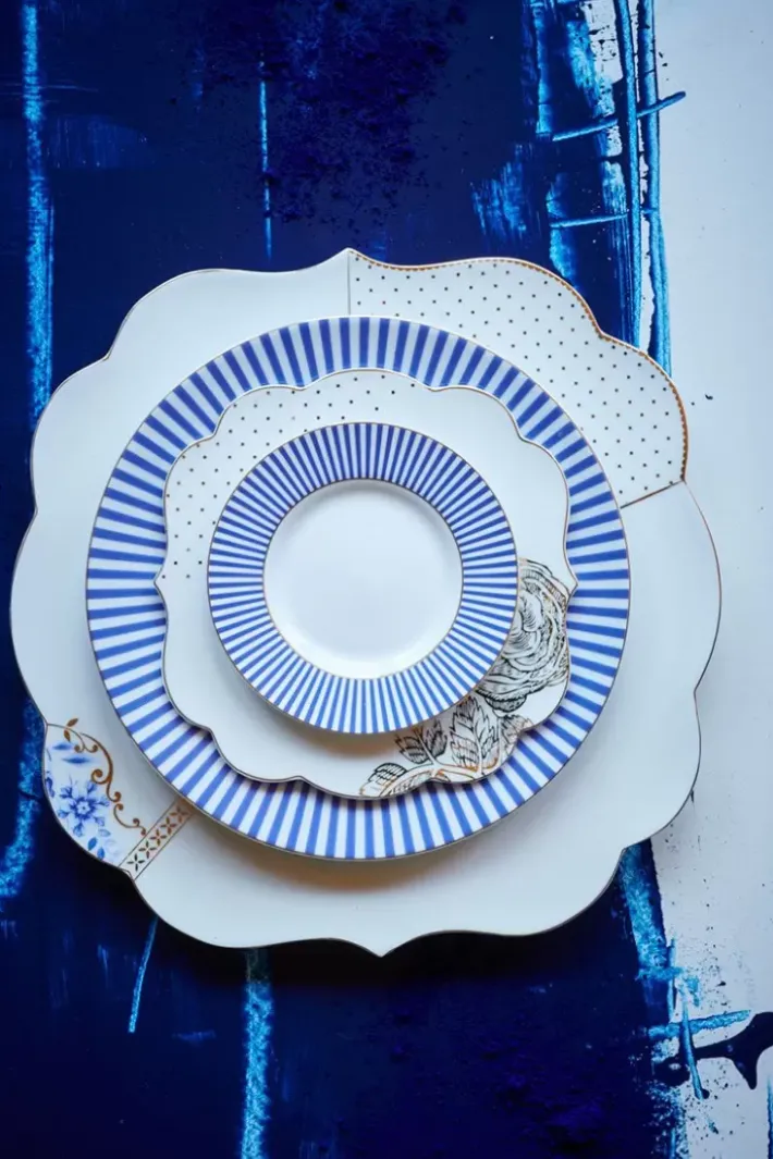 Clearance Pip Studio Royal Stripes Frühstücksteller 21 Cm Blau