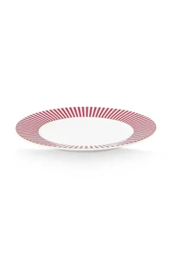 Discount Pip Studio Royal Stripes Gebäckteller Dunkel 17Cm Rosa