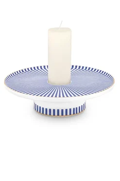 Sale Pip Studio Royal Stripes Kerze Schale 13 Cm Blau
