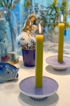 Sale Pip Studio Royal Stripes Kerze Schale 13 Cm Blau