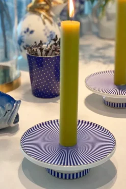 Sale Pip Studio Royal Stripes Kerze Schale 13 Cm Blau