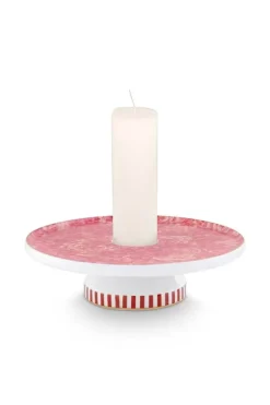 Clearance Pip Studio Royal Stripes Kerze Schale Blumen Rosa 14Cm