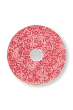 Clearance Pip Studio Royal Stripes Kerze Schale Blumen Rosa 14Cm