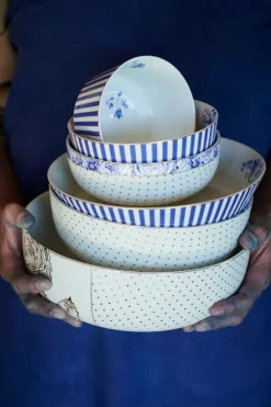 Outlet Pip Studio Royal Stripes Schale 12 Cm Blau